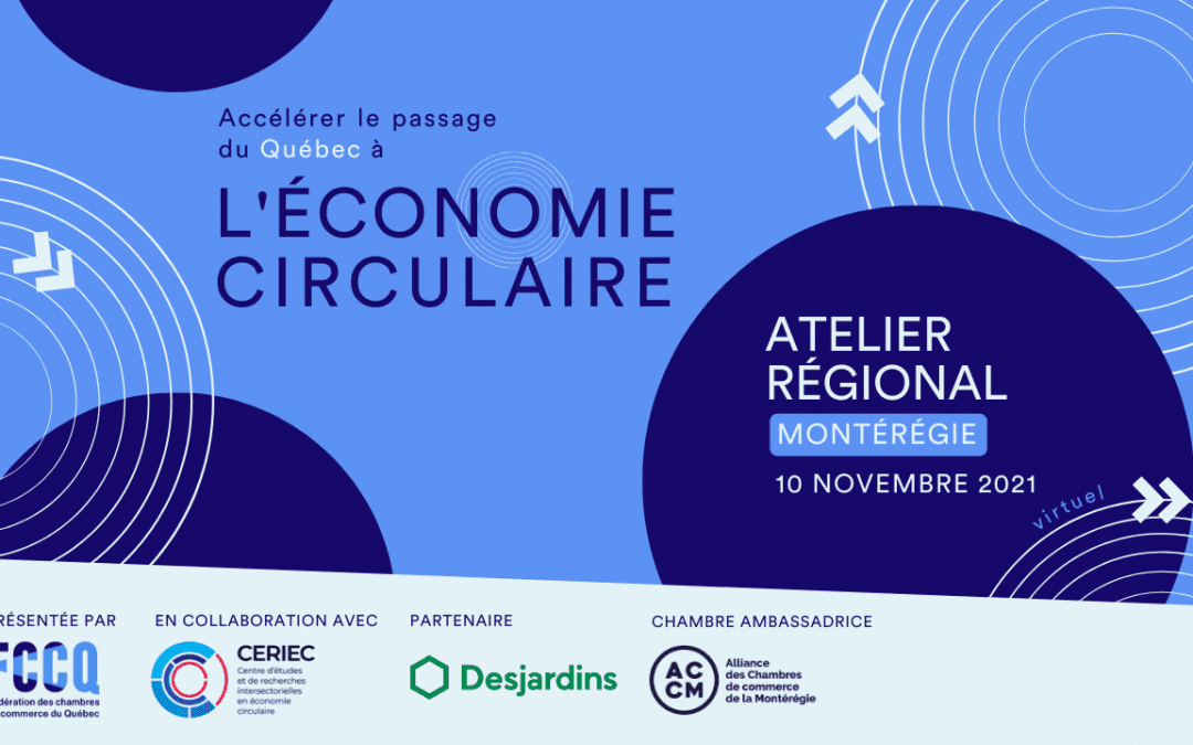 Lancement de la tournée des régions sur l&rsquo;économie circulaire! - CCIVR