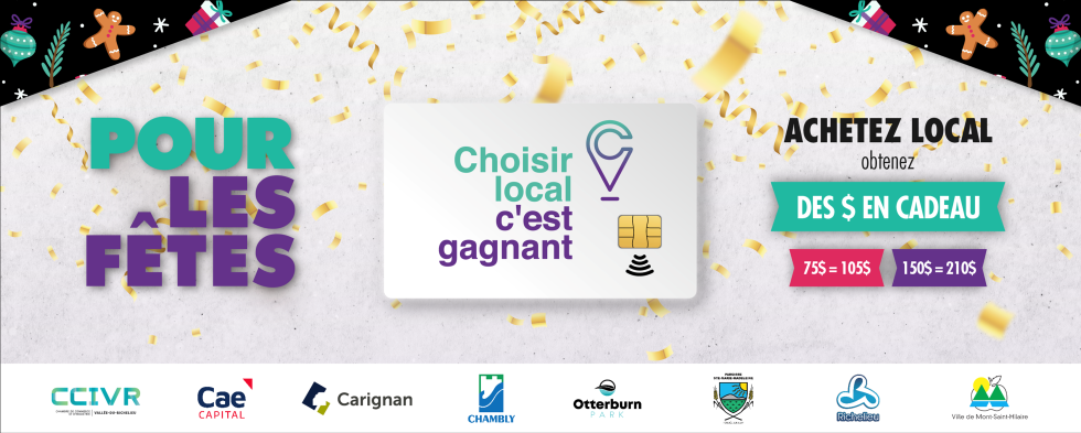 Lancement de l&rsquo;initiative Choisir local, c&rsquo;est gagnant… pour les Fêtes! - CCIVR